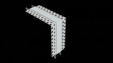 LED INSPIRATIONS CH1-COR-M10-9002 - 90-Degree Outside Corner Channel for Inspire Mud-In 1" Channel